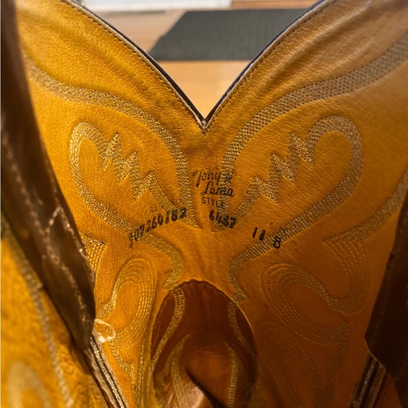 Tony Lama Brown Western Women’s Cowboy Boots - Picture 8 of 10